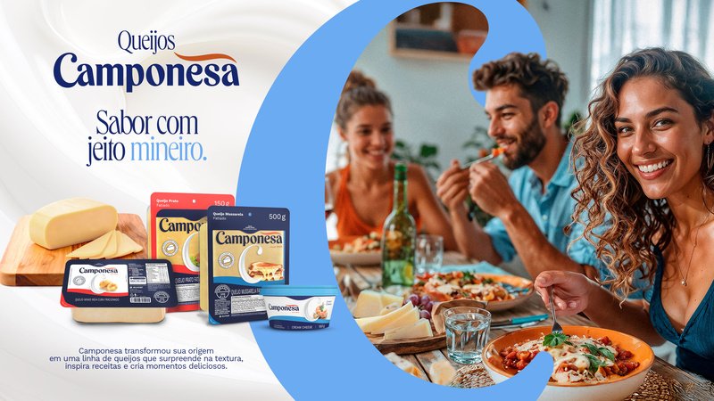  Camponesa lança linha de queijos com sabor mineiro e aposta em experiência sensorial nos pontos de venda