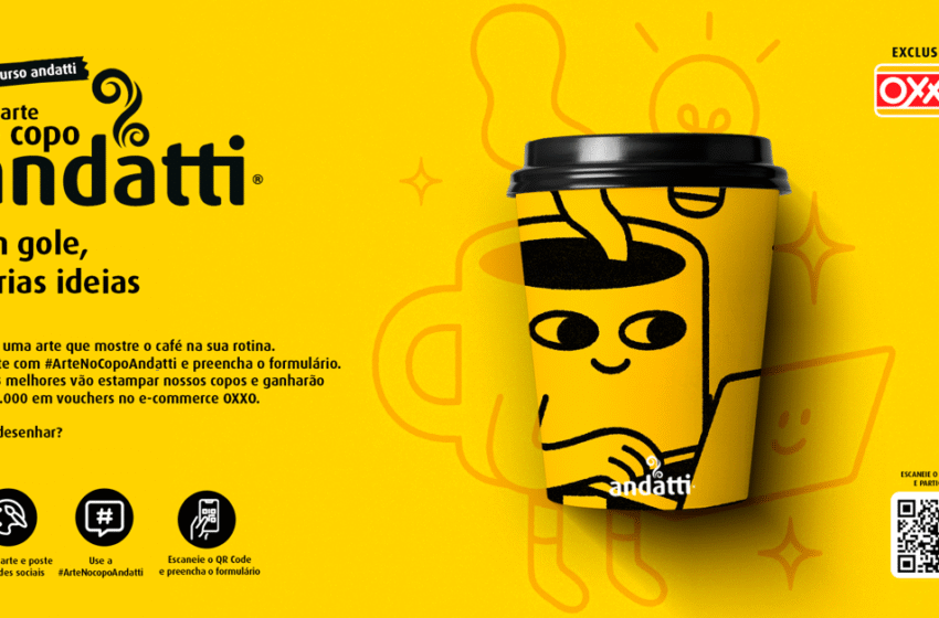  OXXO abre concurso para ilustrar copos de café andatti