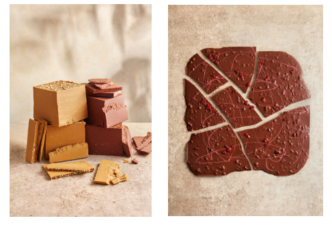 Dengo lança Gianduia de Castanha-de-Caju com Chocolate Caramelizado e traz de volta o Quebra-Quebra de Morango