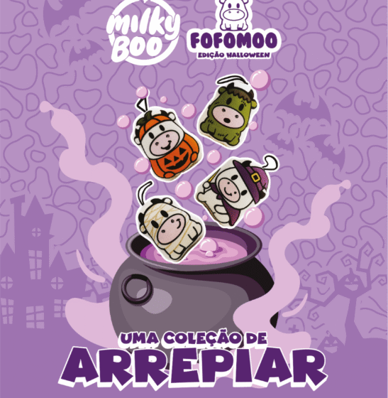 A Milky Moo celebra o Halloween com a coleção FofoMoo: milkshakes em copos temáticos e quatro mascotes colecionáveis em edição limitada.