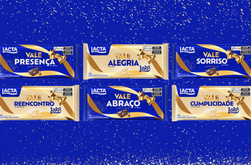  Lacta apresenta embalagens presenteáveis com o conceito vale-presença no fim do ano