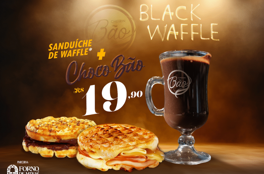  Black Friday da Cheirin Bão tem combo de sanduíche de waffle e chocolate quente por R$19,90