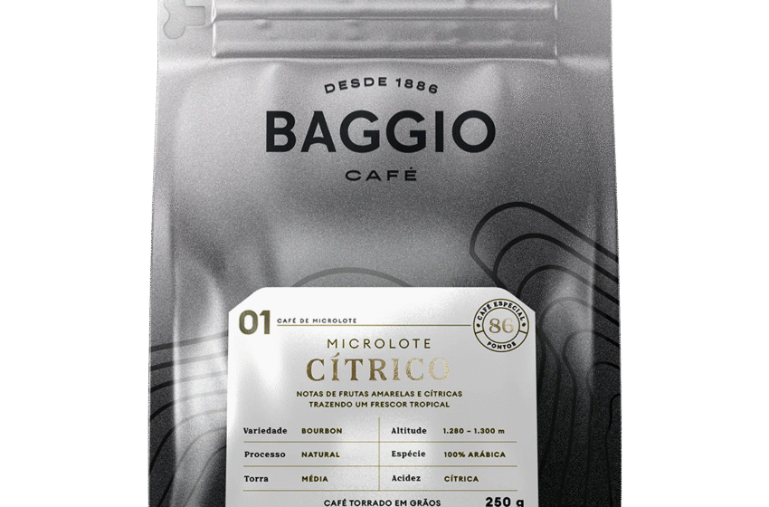 Baggio Café lança microlote Bourbon de edição limitada, com notas cítricas e rastreabilidade completa. Apenas 2.000 unidades disponíveis no site.