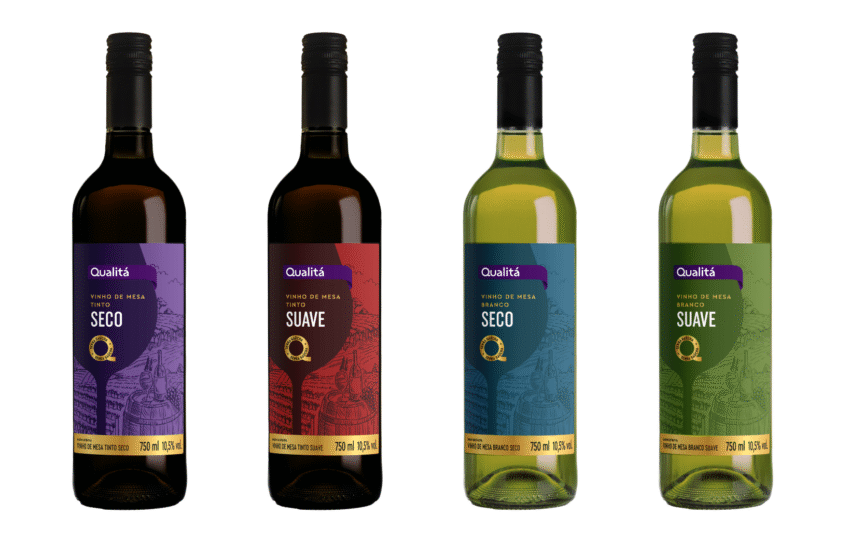  Qualitá lança nova linha de vinhos de mesa com quatro rótulos para diferentes paladares