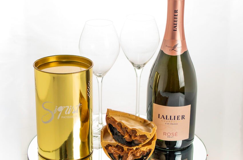  Sigrist Pâtissier lança kit de Páscoa com champagne Lallier