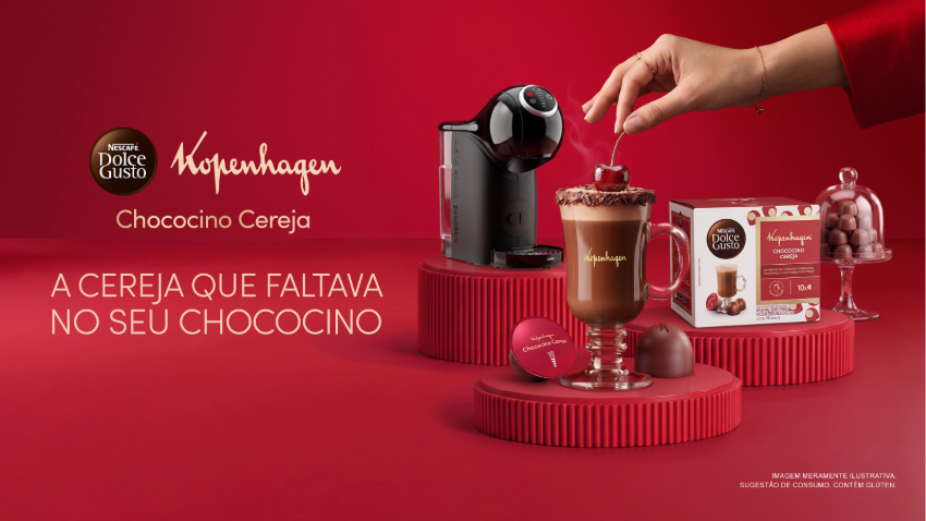  NESCAFÉ Dolce Gusto e Kopenhagen lançam cápsula Chococino Cereja em edição limitada