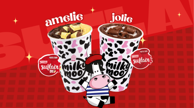  Milky Moo aposta em romance e chocolate aerado em collab com Nestlé para o Dia dos Namorados