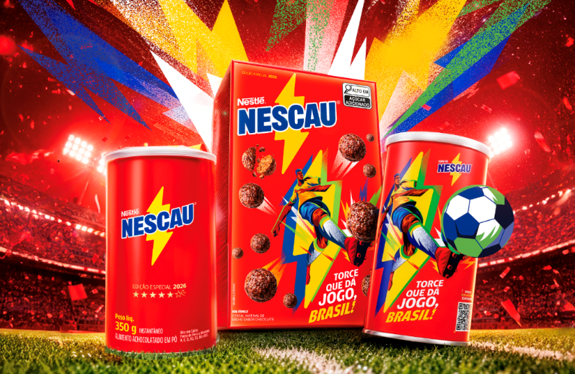  NESCAU® lança embalagens temáticas inspiradas na energia da torcida brasileira