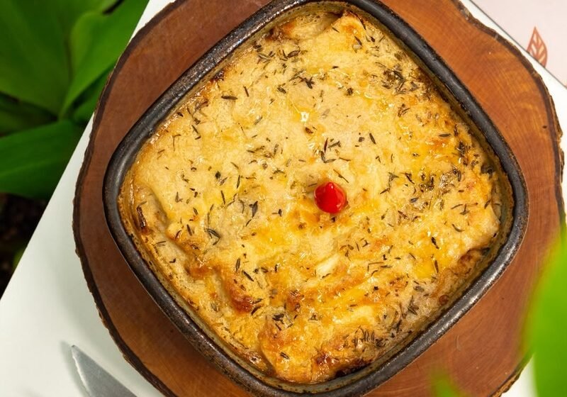  Vegan Vegan celebra o Dia da Lasanha com versão vegana de pupunha e shimeji