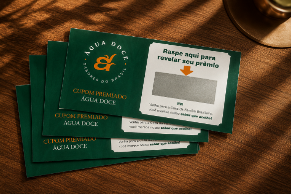  Água Doce lança promoção no delivery com raspadinhas e prêmios para clientes