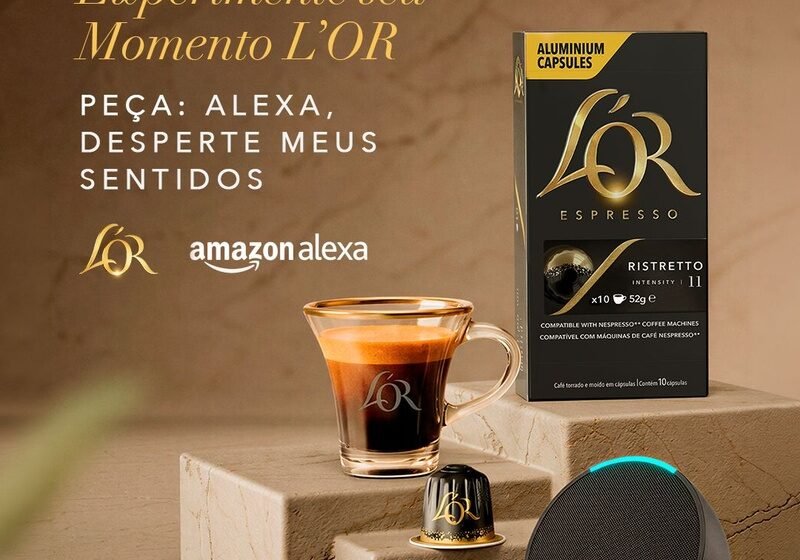  L’OR e Amazon lançam experiência que combina café, música e Alexa