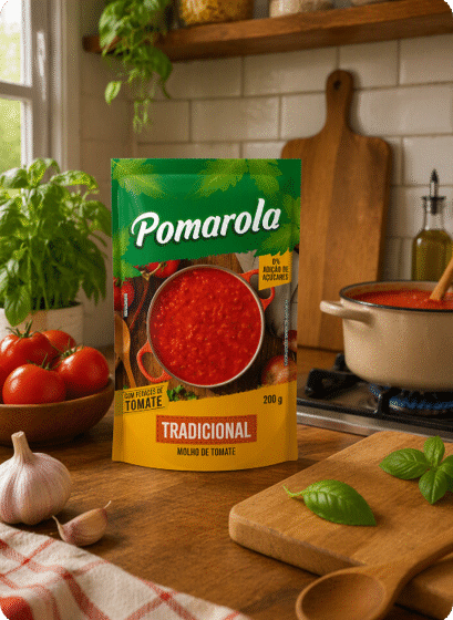  Pomarola lança embalagem de 200g de olho em lares menores e novas rotinas alimentares