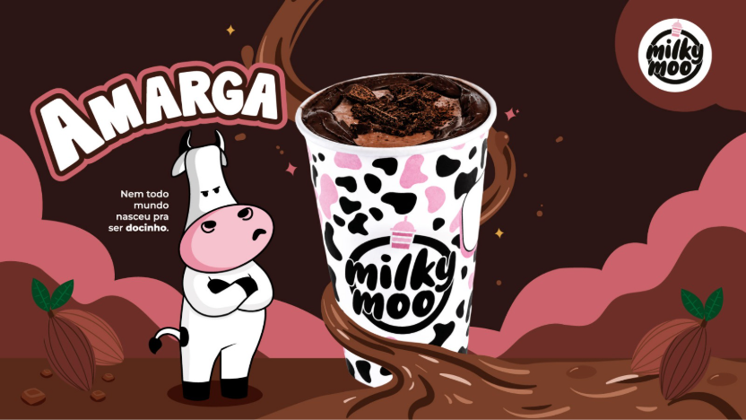  Milky Moo transforma crítica sobre milkshakes doces em novo sabor com chocolate amargo